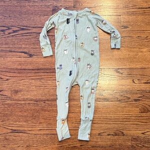 Brave Little Ones bamboo zippy pajamas 12-18 cats